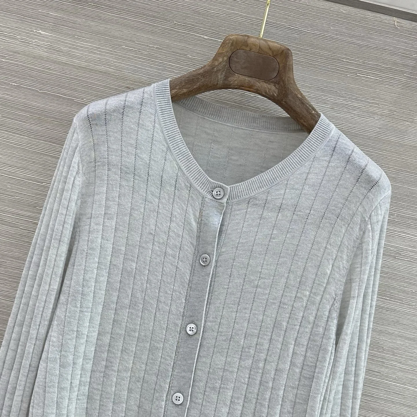 BALENCIAGA Sweaters Silver Wool Gray M C55202609062041 - Image 2