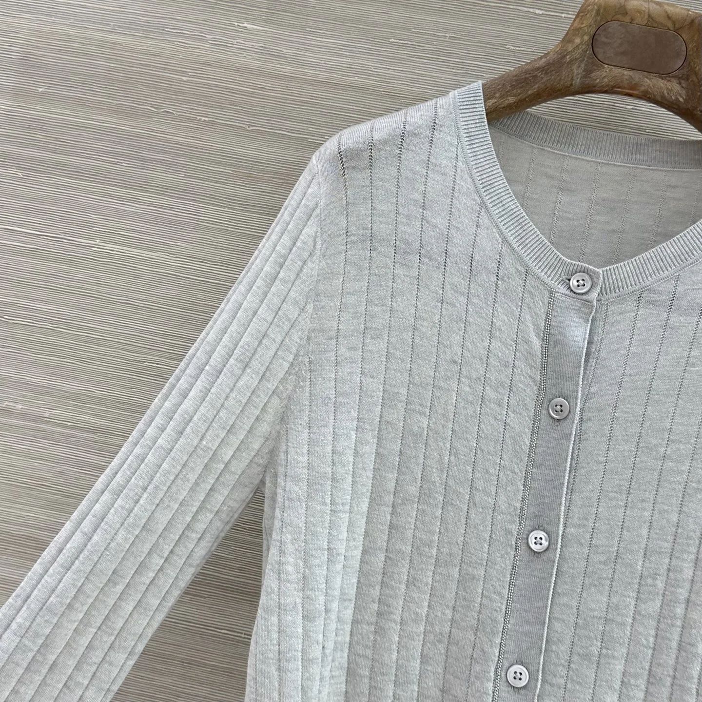 BALENCIAGA Sweaters Silver Wool Gray M C55202609062041 - Image 3