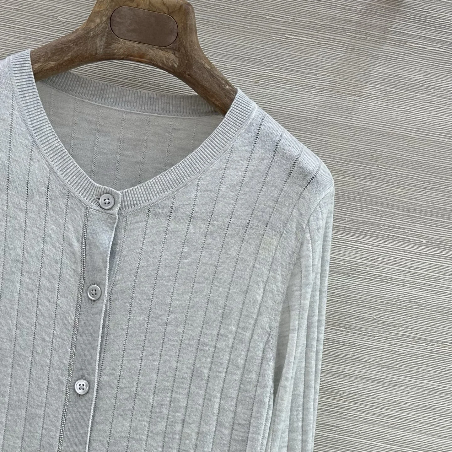 BALENCIAGA Sweaters Silver Wool Gray M C55202609062041 - Image 4