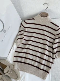 BALENCIAGA T-shirts Beige-Brown S-L B85202609061545