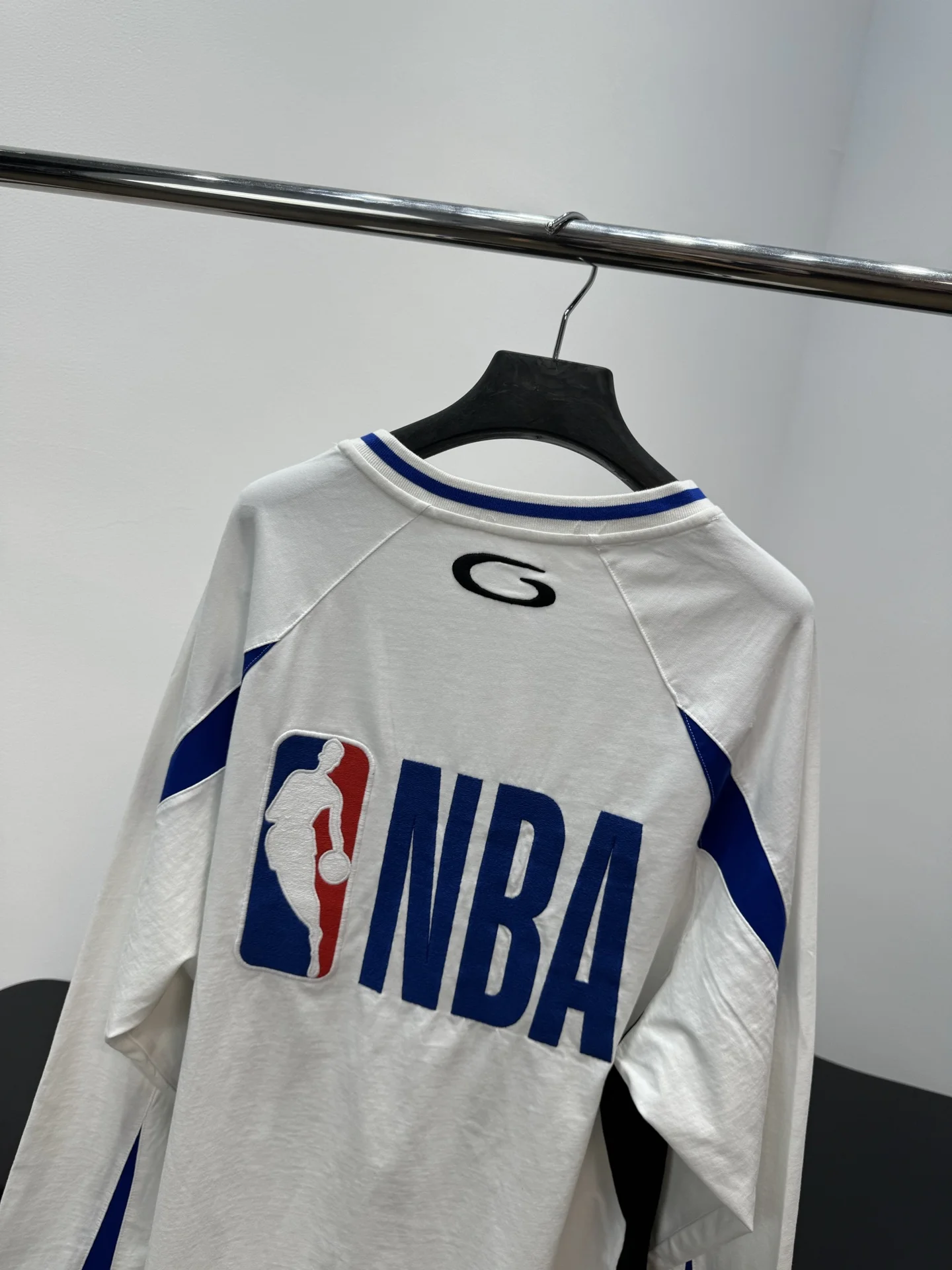 BALENCIAGA T-shirts Jersey White-Blue S-L B20202609060339 - Image 4