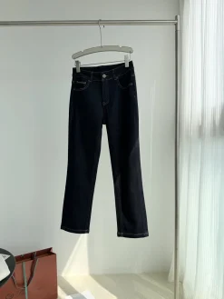BALENCIAGA Trousers Stretch Denim Dark Blue 26-30 B45202609063555