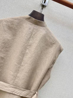 Alternative view of BALENCIAGA Vests Linen Beige S M L C65202609062204