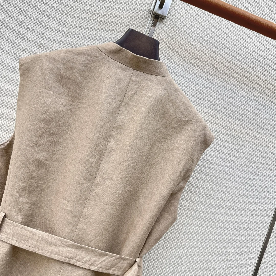 BALENCIAGA Vests Linen Beige S M L C65202609062204 - Image 2