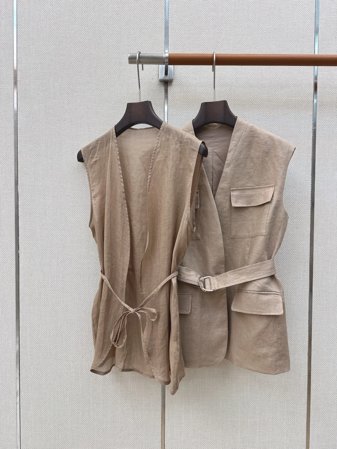 BALENCIAGA Vests Linen Beige S M L C65202609062204 - Image 3