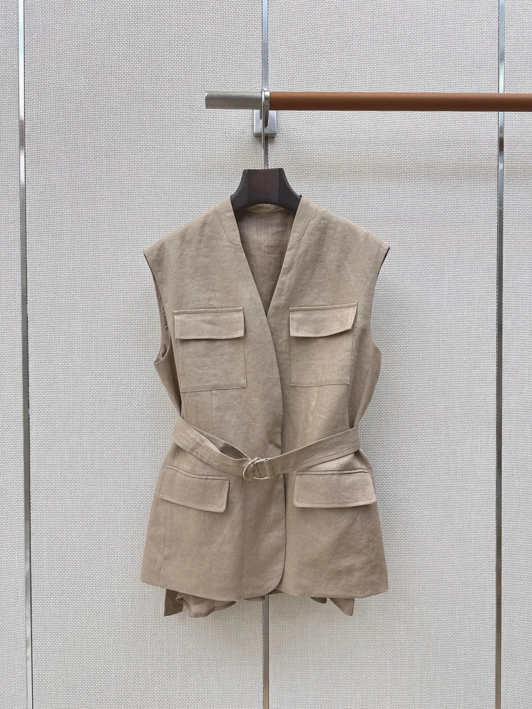 BALENCIAGA Vests Linen Beige S M L C65202609062204 - Image 4