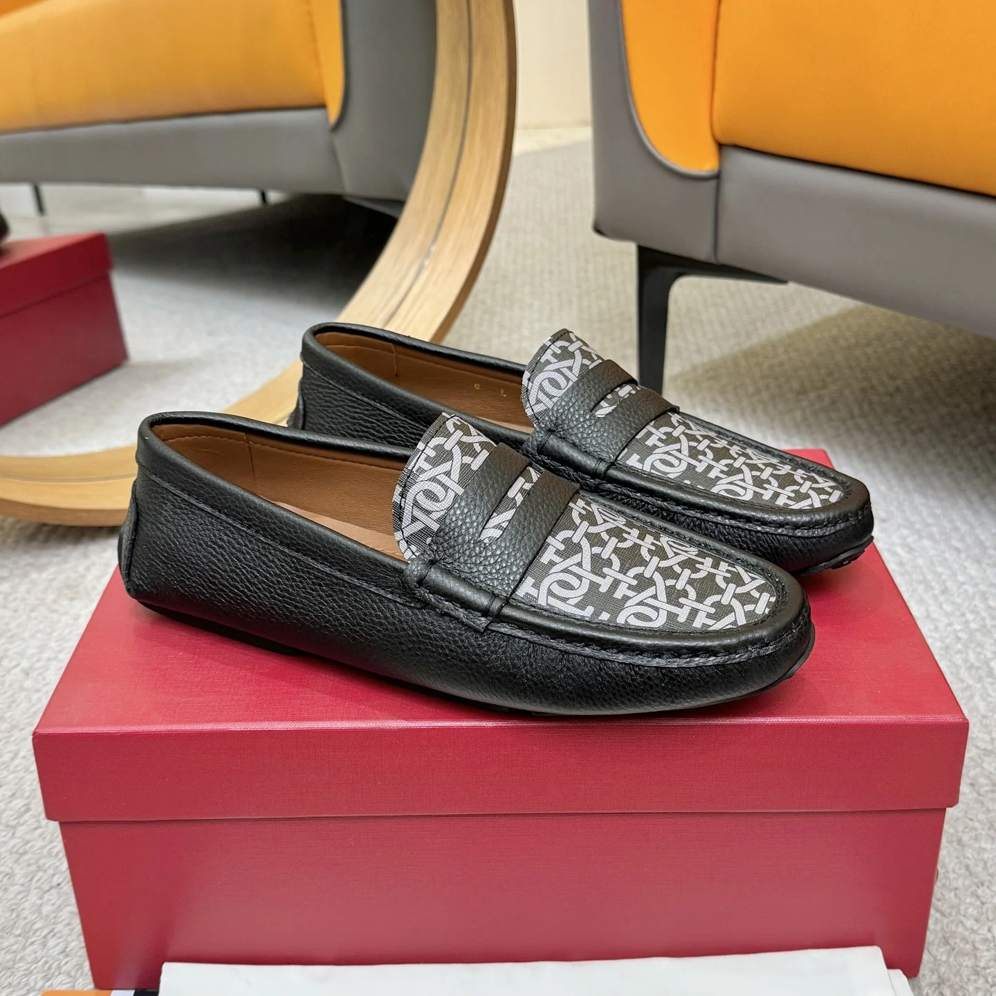BALLY Loafers Top-grain Leather Black-White EU38-46 B00202609110163 - Image 3