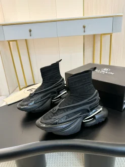 BALMAIN Sneakers Mixed Materials Black EU35-46 C90202609110082
