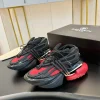 BALMAIN Sneakers Mixed Materials Black-Red EU35-46 C90202609110089