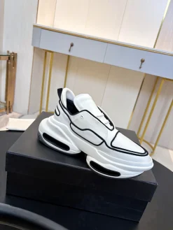 BALMAIN Sneakers Mixed Materials White-Black EU35-46 C90202609110072