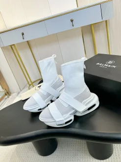 BALMAIN Sneakers Mixed Materials White-Grey EU35-46 C90202609110074