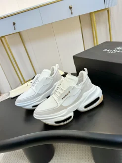 BALMAIN Sneakers Mixed Materials White-Grey EU35-46 C90202609110077