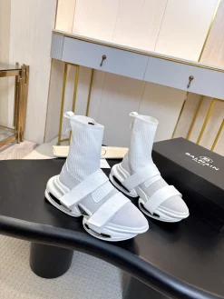 BALMAIN Sneakers Mixed Materials White-Silver EU35-46 C90202609110067