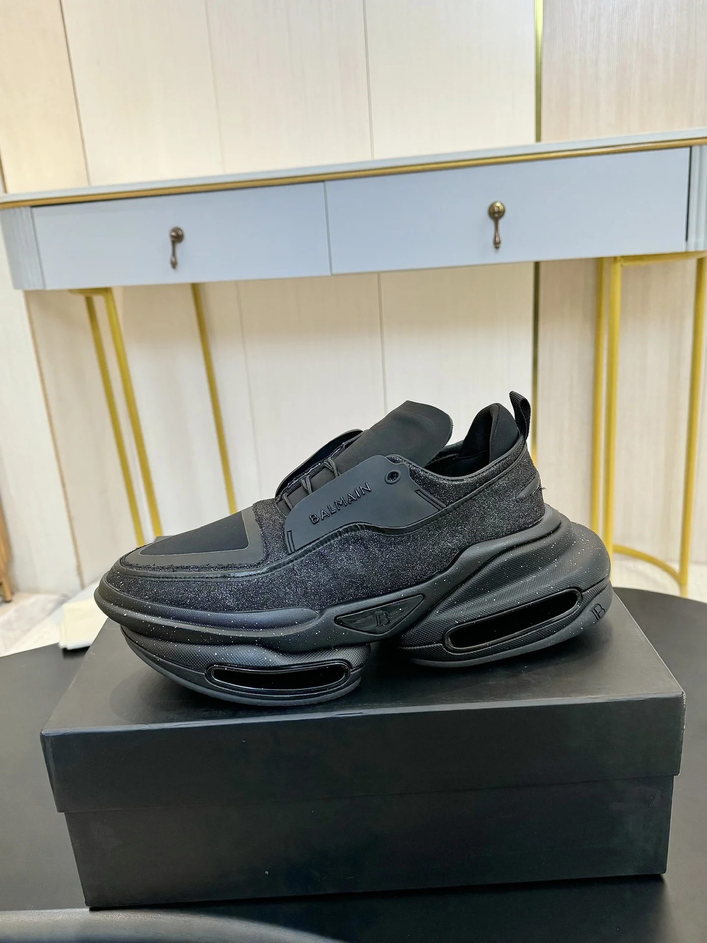 BALMAIN Sneakers Multi-material TPU Black EU35-46 C90202609110081 - Image 7