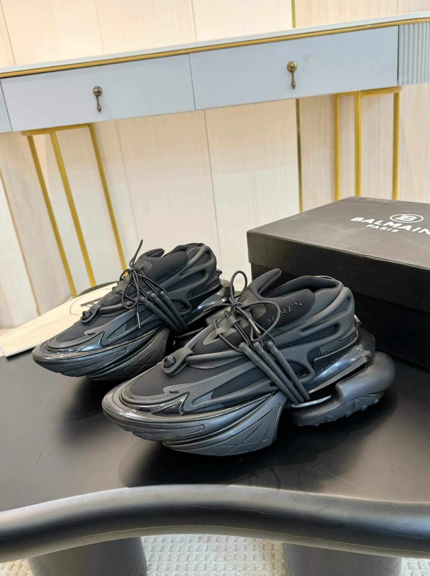 BALMAIN Sneakers Multi-material TPU Black EU35-46 C90202609110090