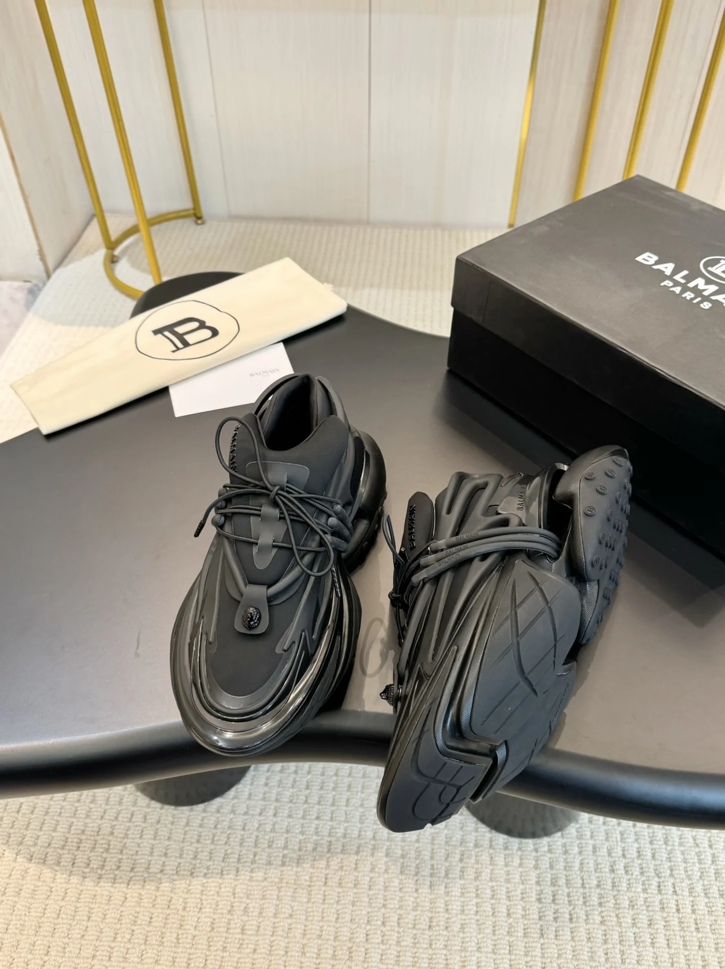 BALMAIN Sneakers Multi-material TPU Black EU35-46 C90202609110090 - Image 3