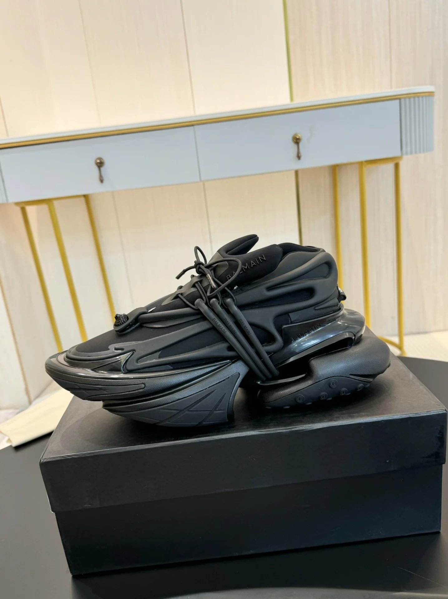 BALMAIN Sneakers Multi-material TPU Black EU35-46 C90202609110090 - Image 4