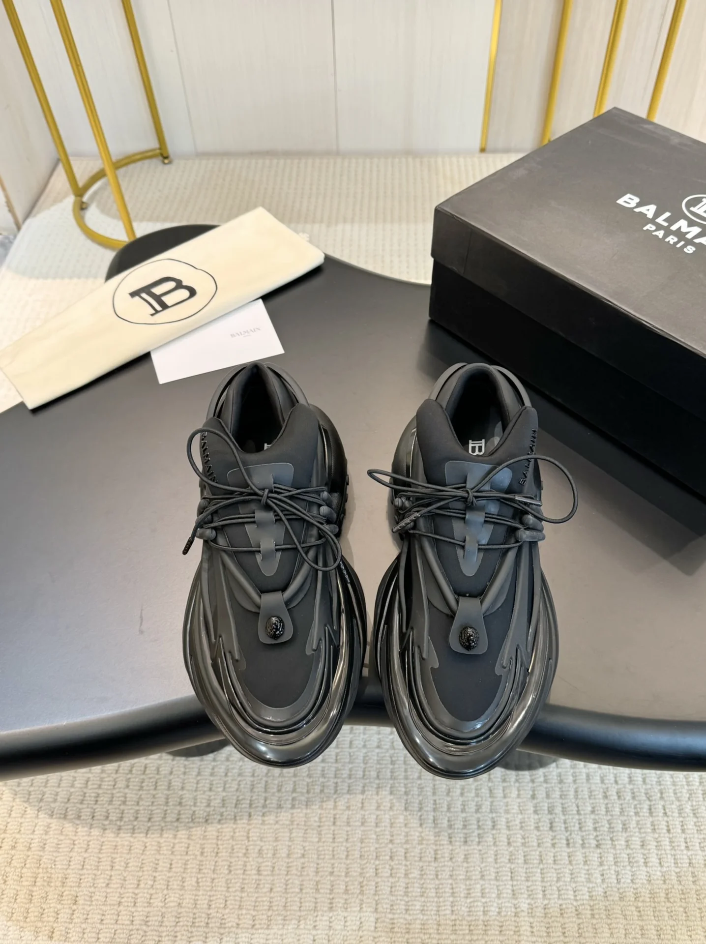 BALMAIN Sneakers Multi-material TPU Black EU35-46 C90202609110090 - Image 5