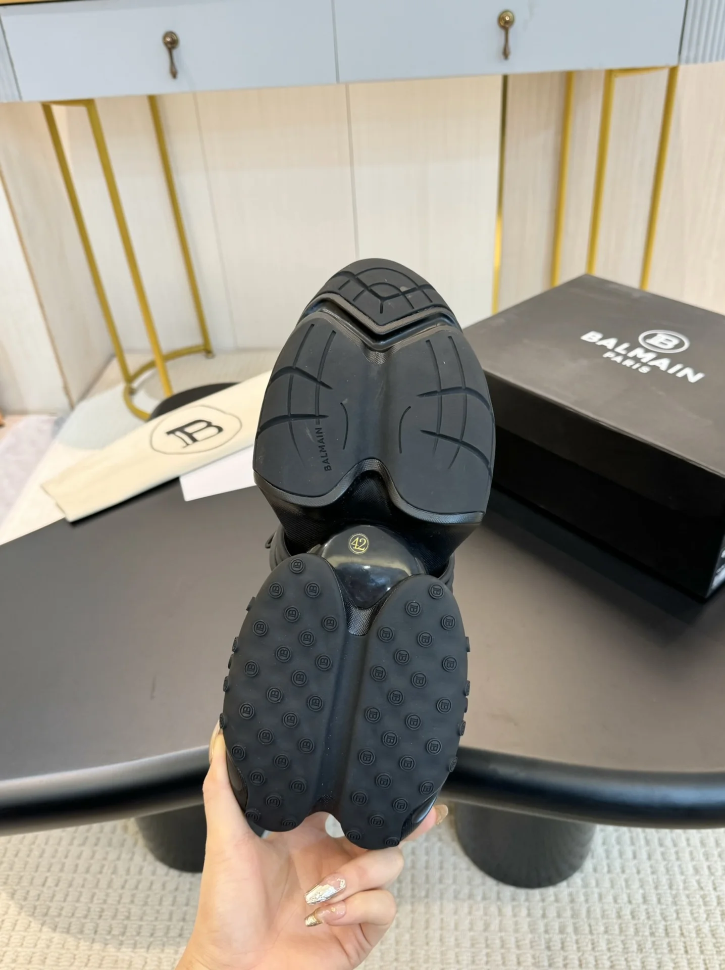 BALMAIN Sneakers Multi-material TPU Black EU35-46 C90202609110090 - Image 9