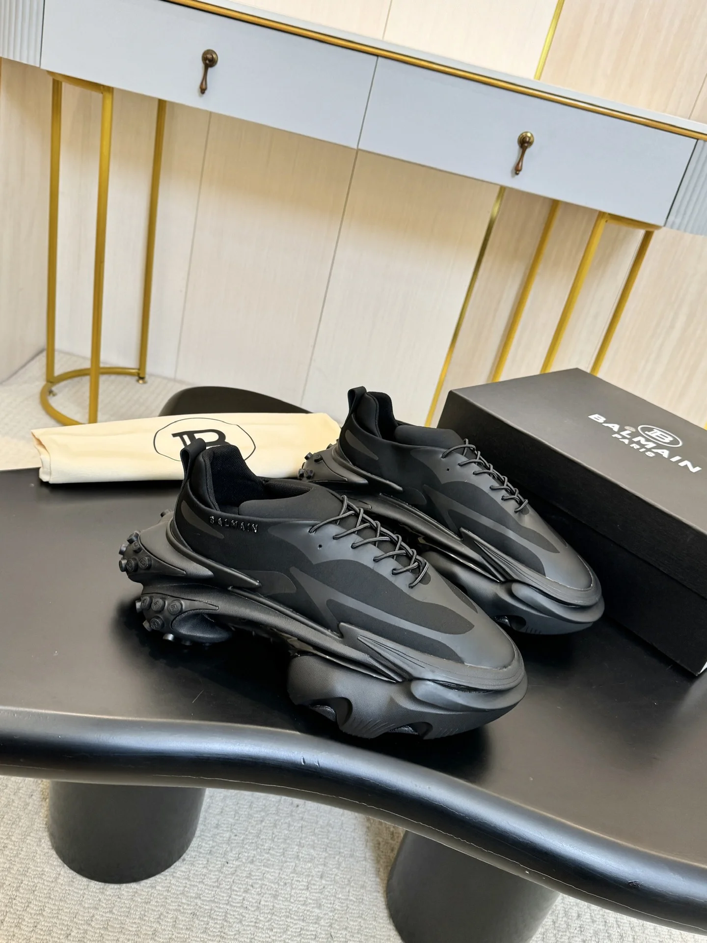 BALMAIN Sneakers TPU Foam Sole Black EU40-46 C80202609110066 - Image 2