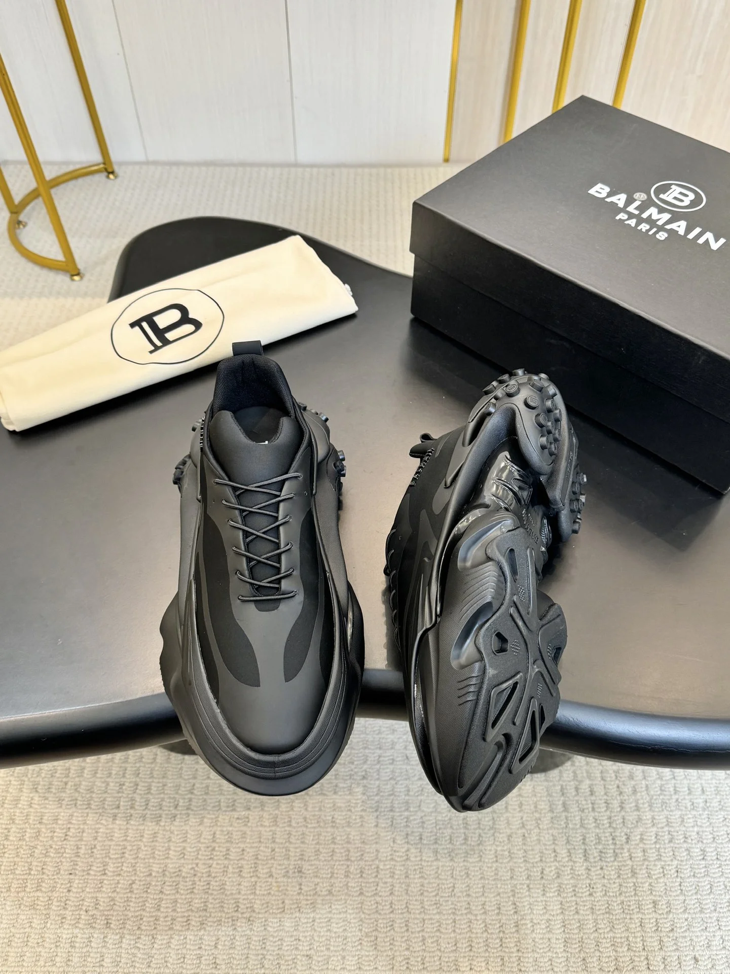 BALMAIN Sneakers TPU Foam Sole Black EU40-46 C80202609110066 - Image 3