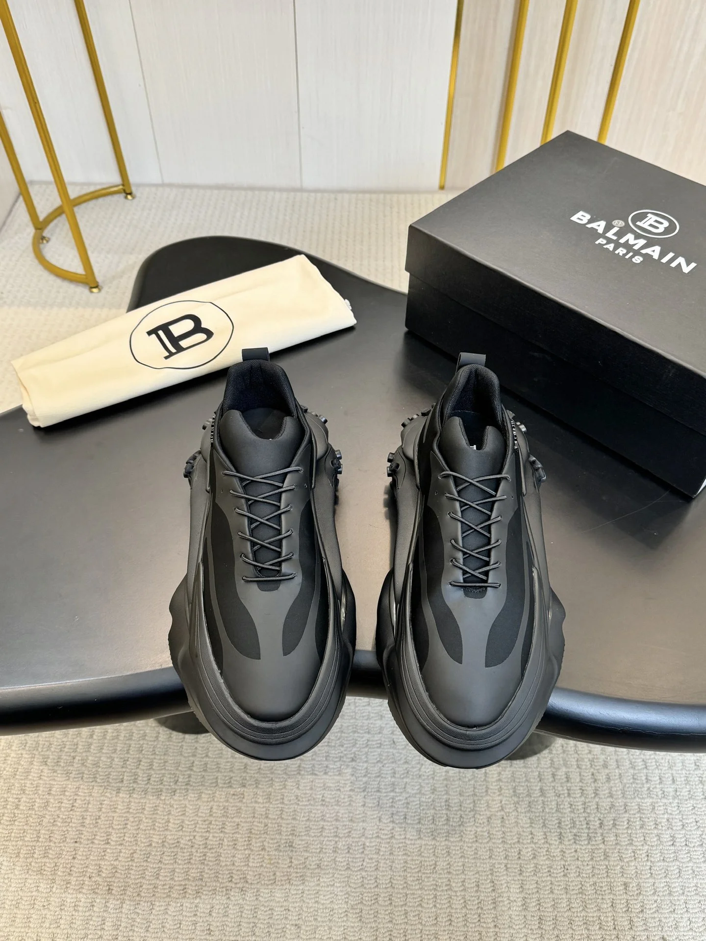 BALMAIN Sneakers TPU Foam Sole Black EU40-46 C80202609110066 - Image 4