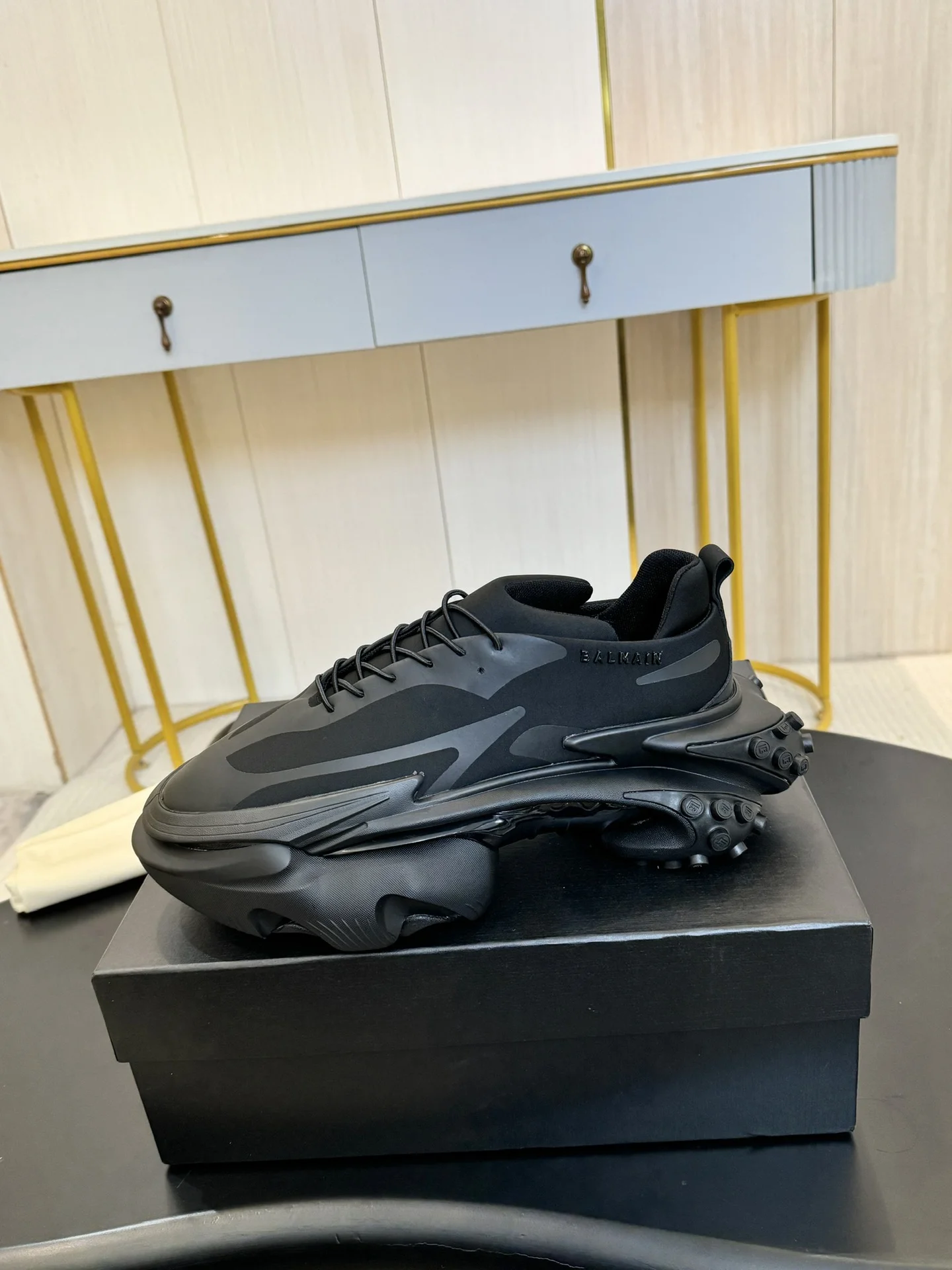 BALMAIN Sneakers TPU Foam Sole Black EU40-46 C80202609110066 - Image 8