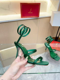 BENEDETTA BRUZZICHES Pumps Silk Green-Silver EU35-39 B70202609110392