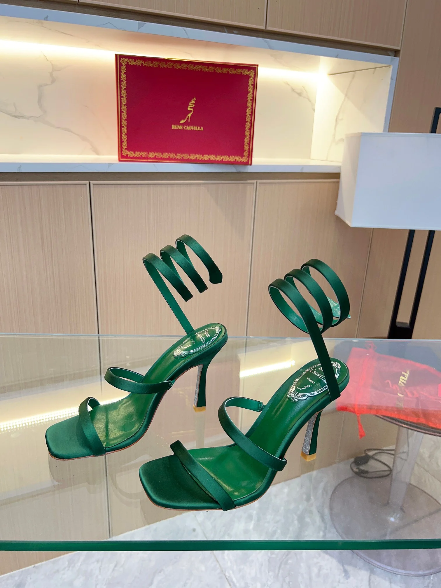 BENEDETTA BRUZZICHES Pumps Silk Green-Silver EU35-39 B70202609110392 - Image 6