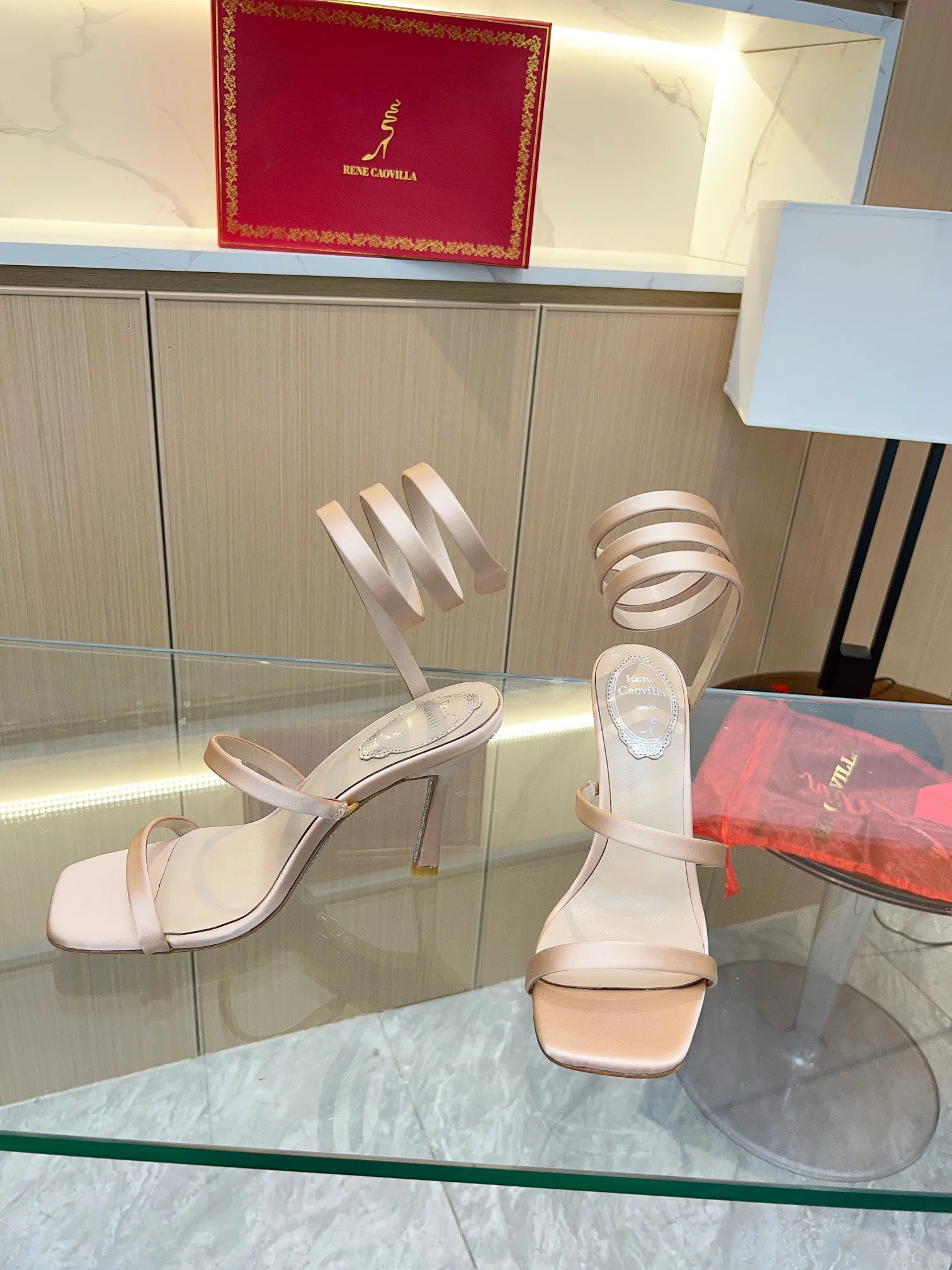 BENEDETTA BRUZZICHES Sandals Silk Satin Beige-Silver EU35-39 B70202609110393 - Image 7