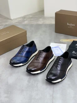 Alternative view of BERLUTI Formal Shoes Blue-White D60202609111020