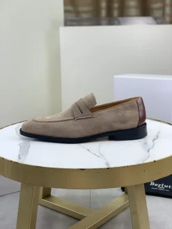 BERLUTI Formal Shoes Calf Suede Beige-Brown EU39-45 F00202609110927