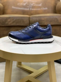 BERLUTI Sneakers Leather Blue-Black EU39-44 E00202609111022