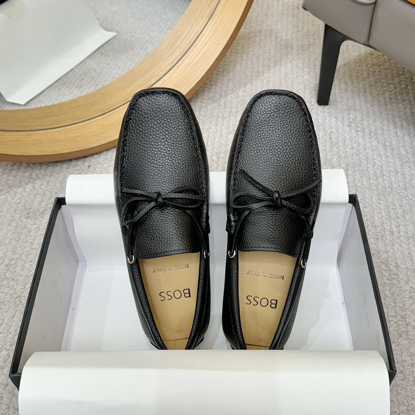 BOSS Loafers Calf Leather Black EU38-46 B00202609110130 - Image 2