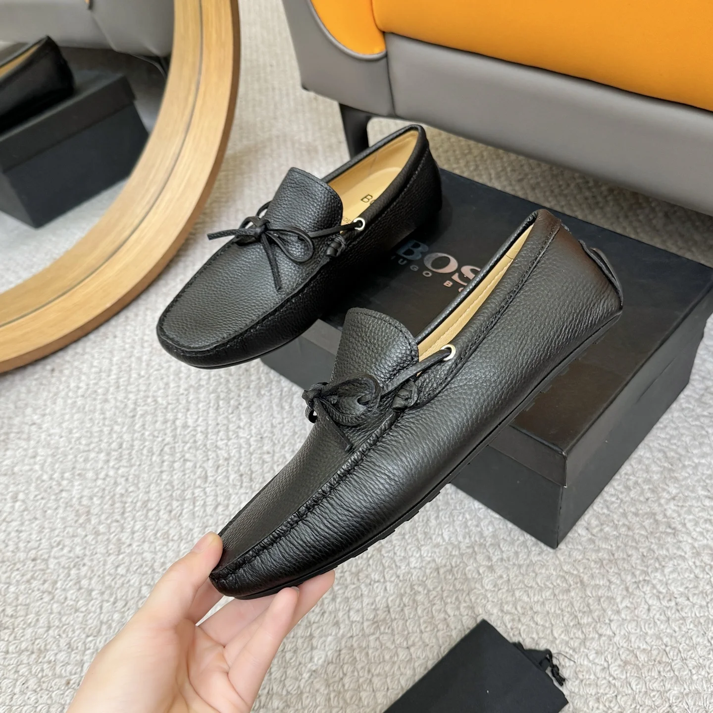 BOSS Loafers Calf Leather Black EU38-46 B00202609110130 - Image 4