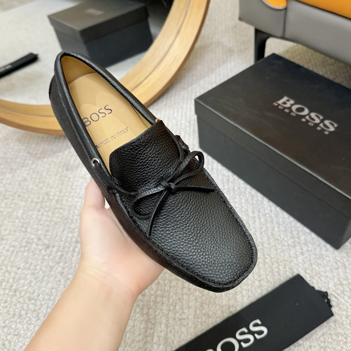 BOSS Loafers Calf Leather Black EU38-46 B00202609110130 - Image 5