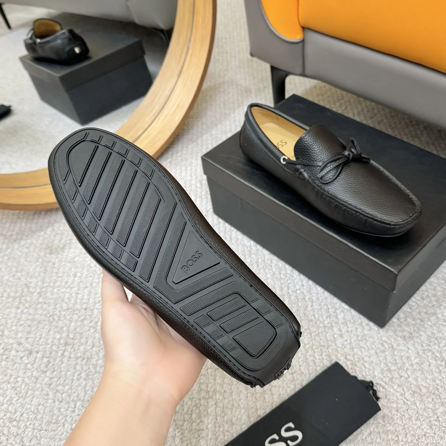BOSS Loafers Calf Leather Black EU38-46 B00202609110130 - Image 7
