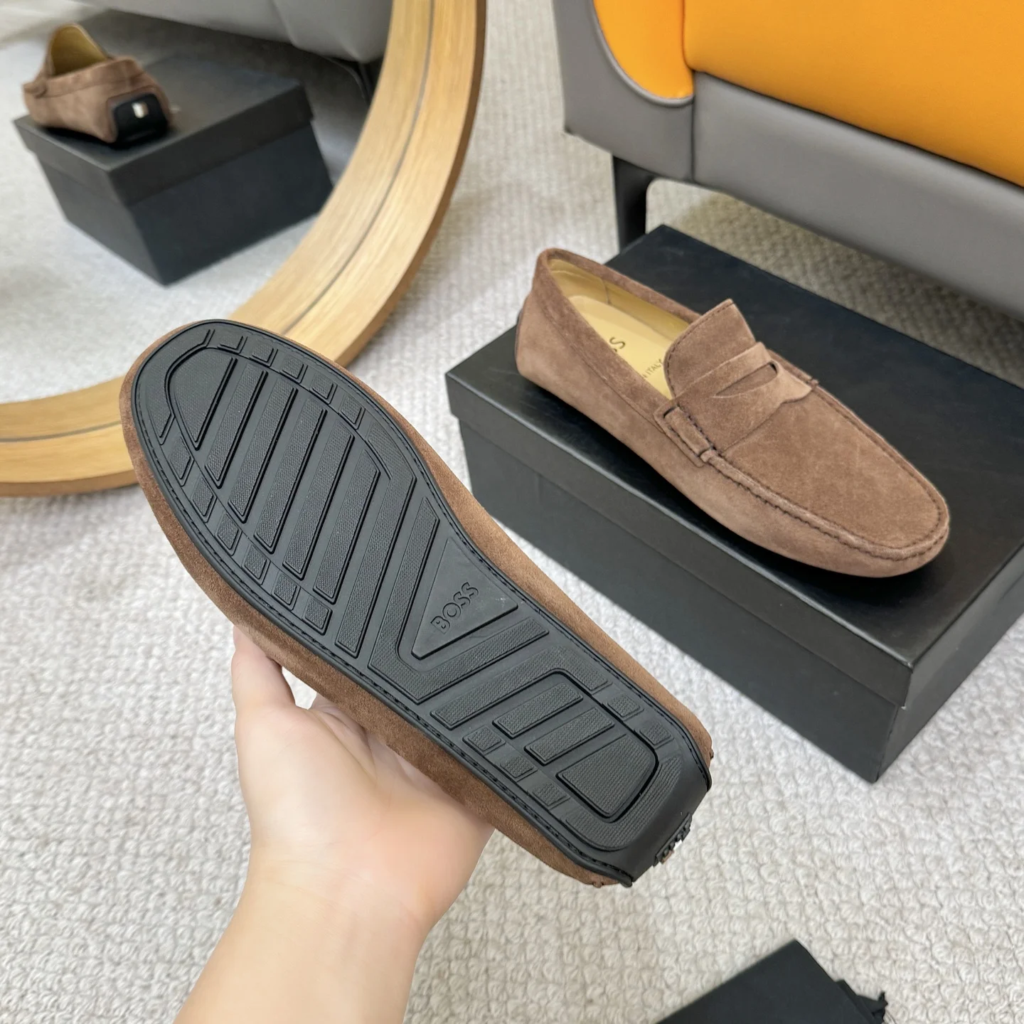 BOSS Loafers Calf Leather Brown EU38-46 B00202609110127 - Image 7