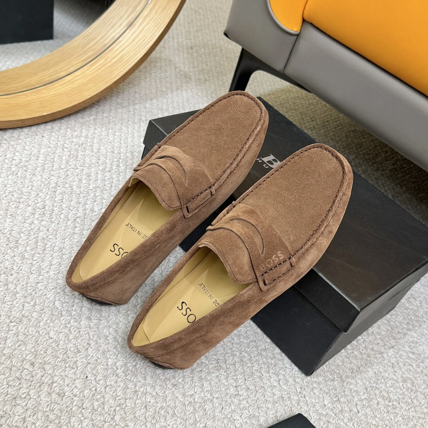 BOSS Loafers Calf Leather Brown EU38-46 B00202609110127 - Image 8