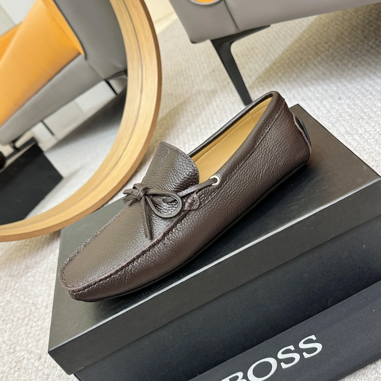 BOSS Loafers Calfskin Leather Brown EU38-46 B00202609110132 - Image 6