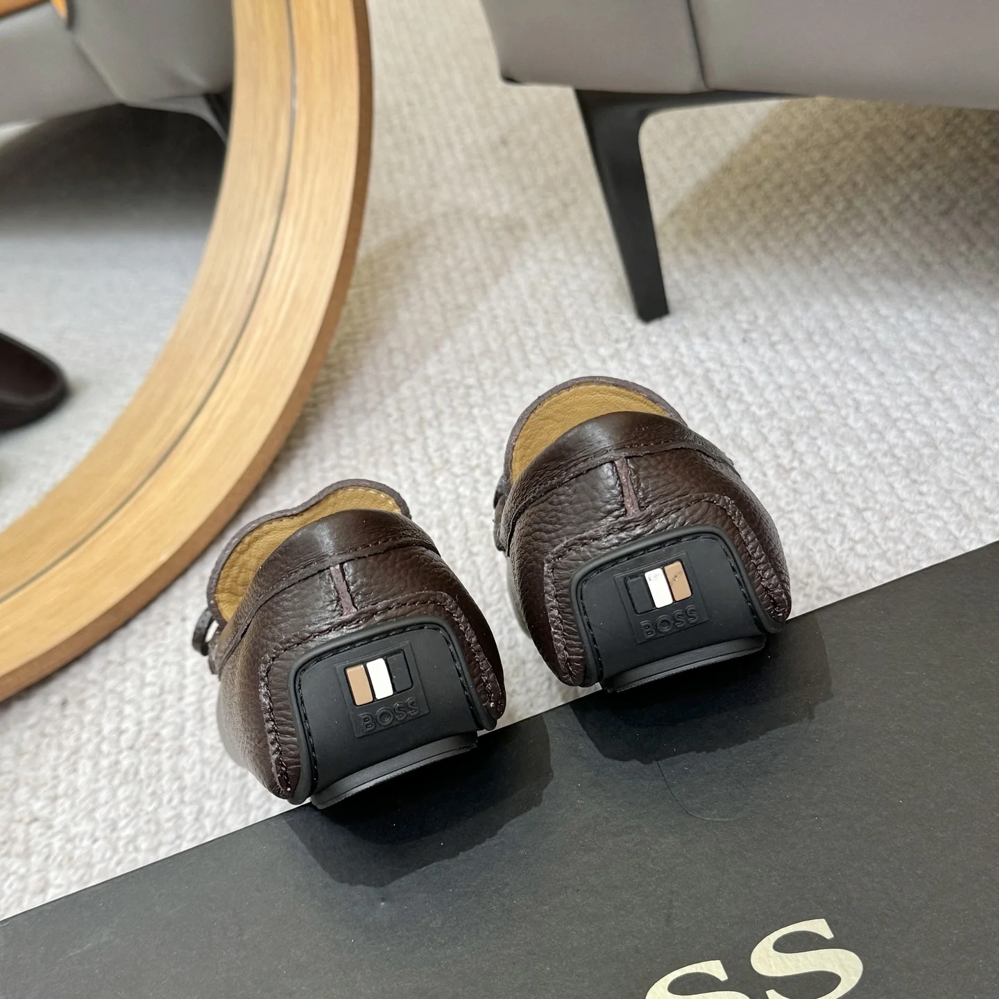 BOSS Loafers Calfskin Leather Brown EU38-46 B00202609110132 - Image 9