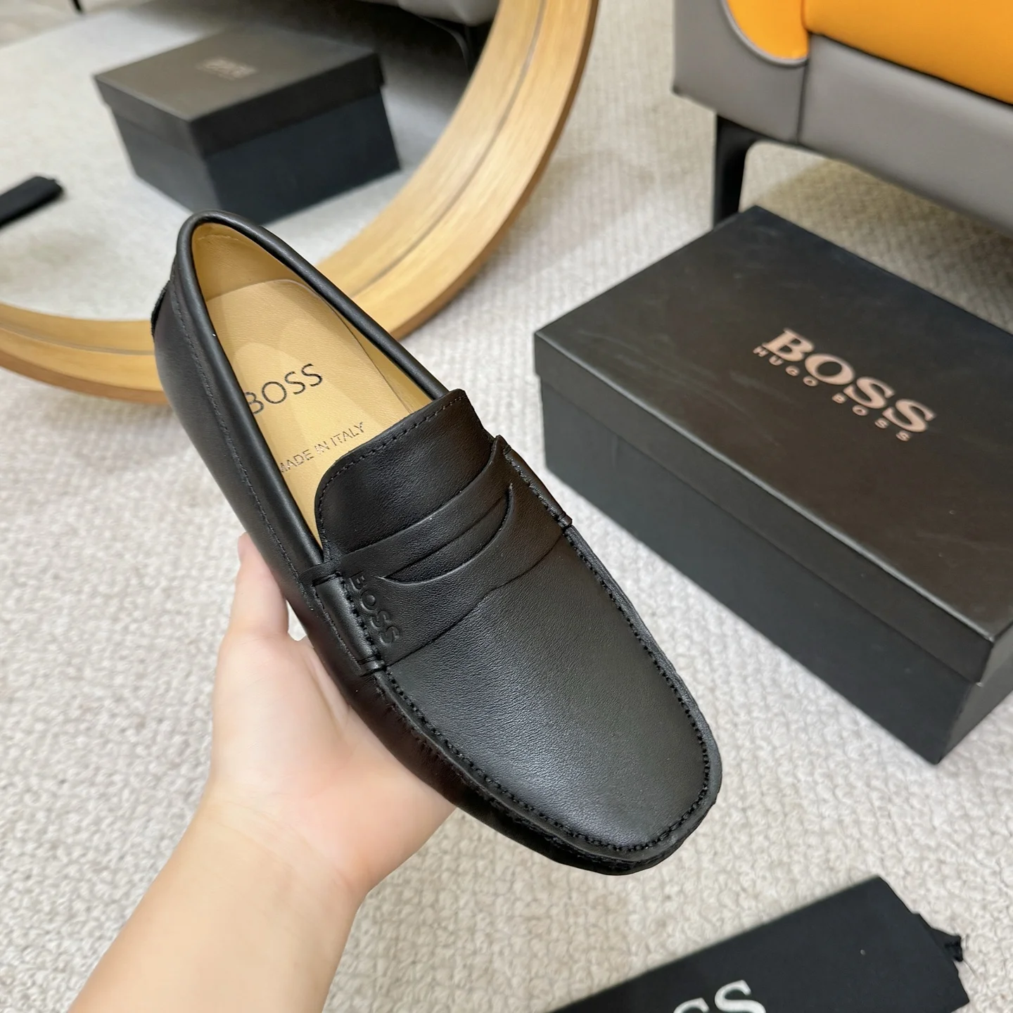 BOSS Loafers Cow Leather Black EU38-46 B00202609110129 - Image 5