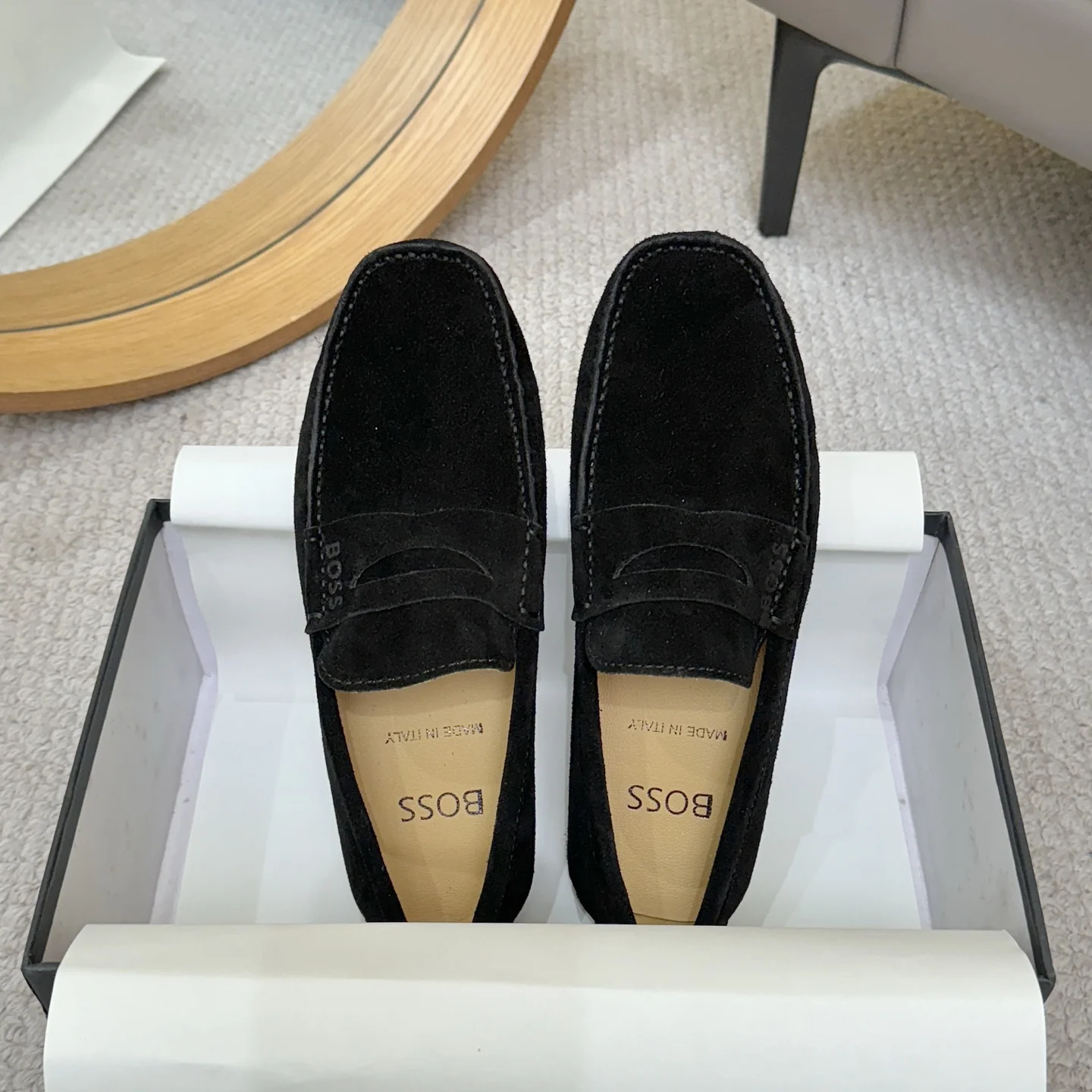 BOSS Loafers Leather Black EU38-46 B00202609110125 - Image 2