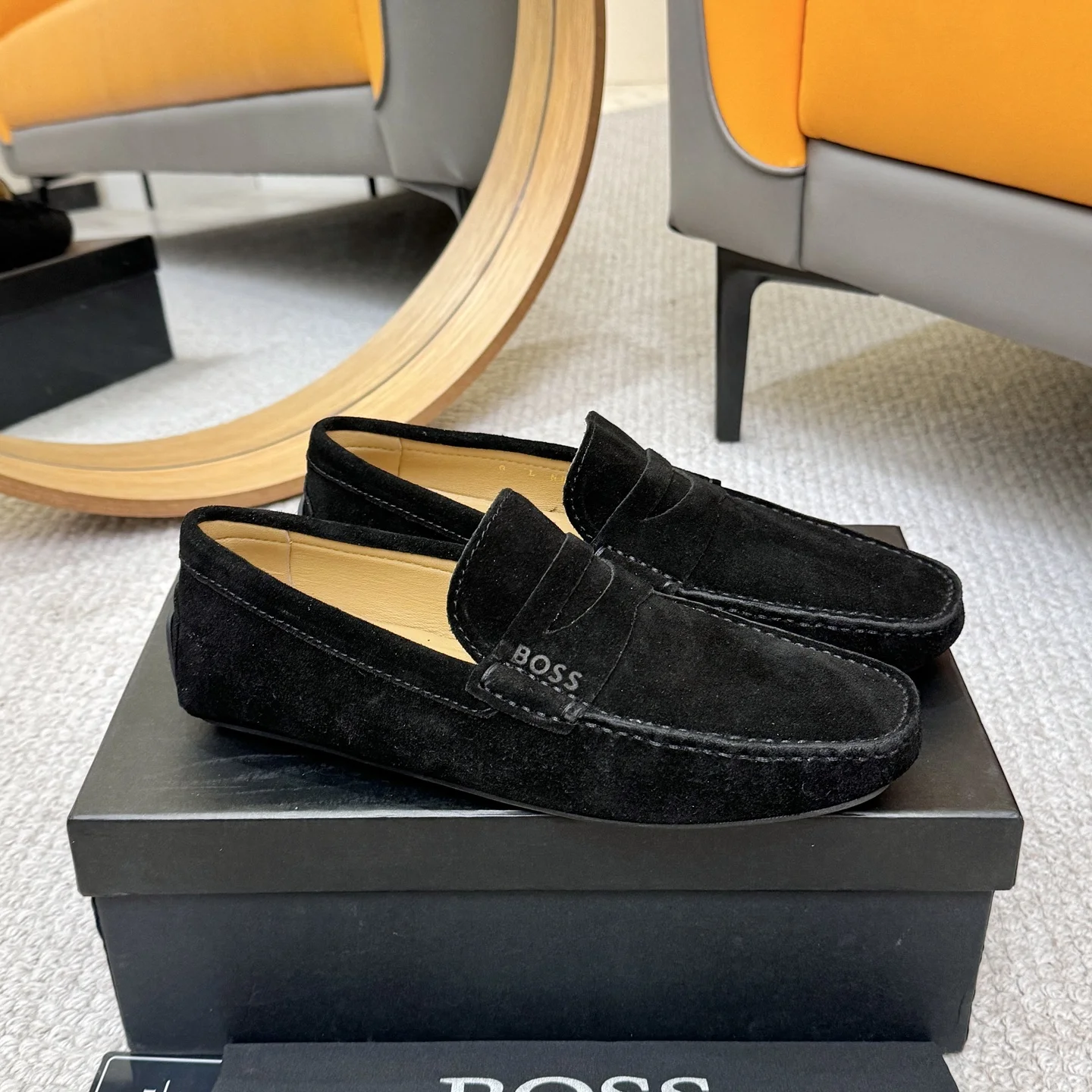 BOSS Loafers Leather Black EU38-46 B00202609110125 - Image 3