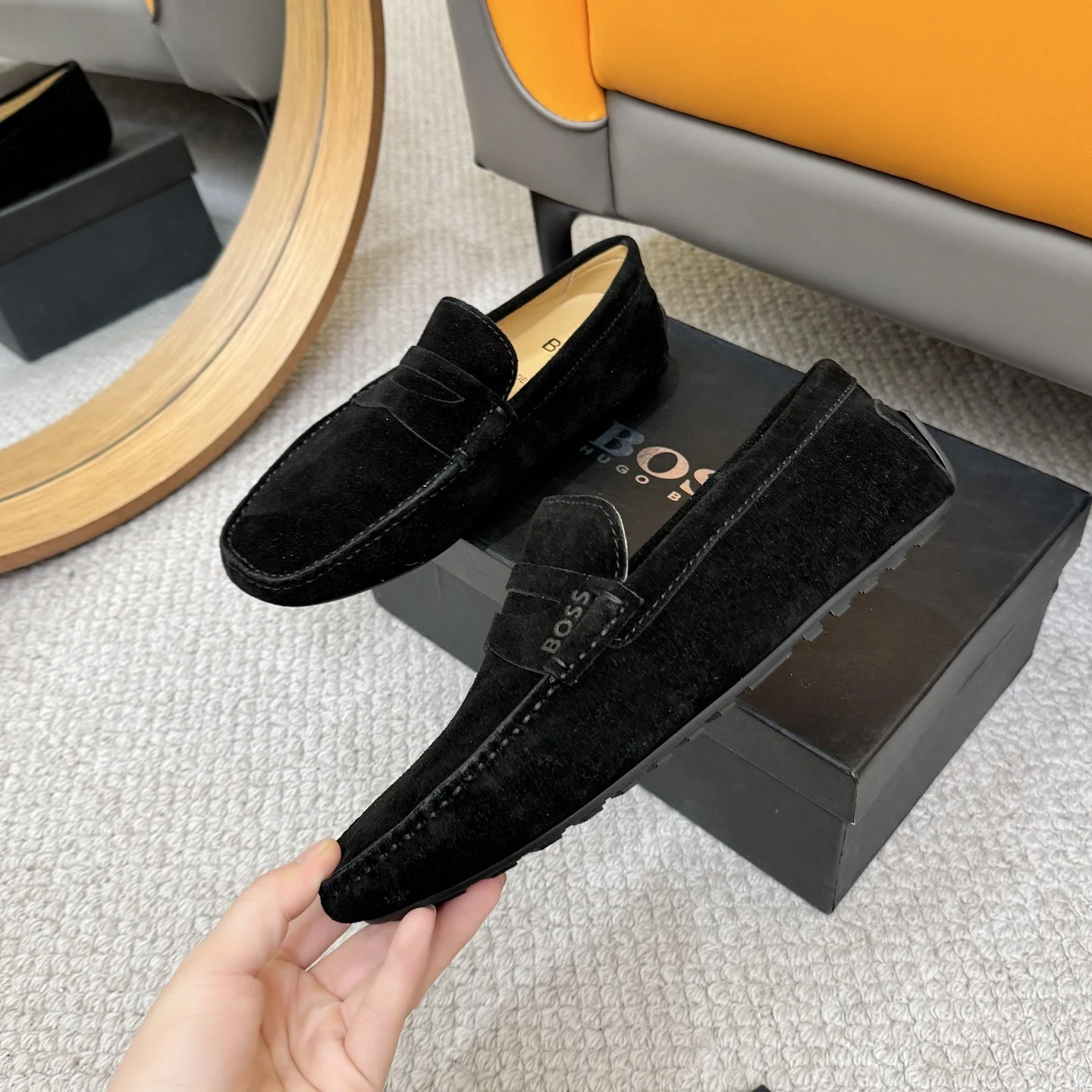 BOSS Loafers Leather Black EU38-46 B00202609110125 - Image 4