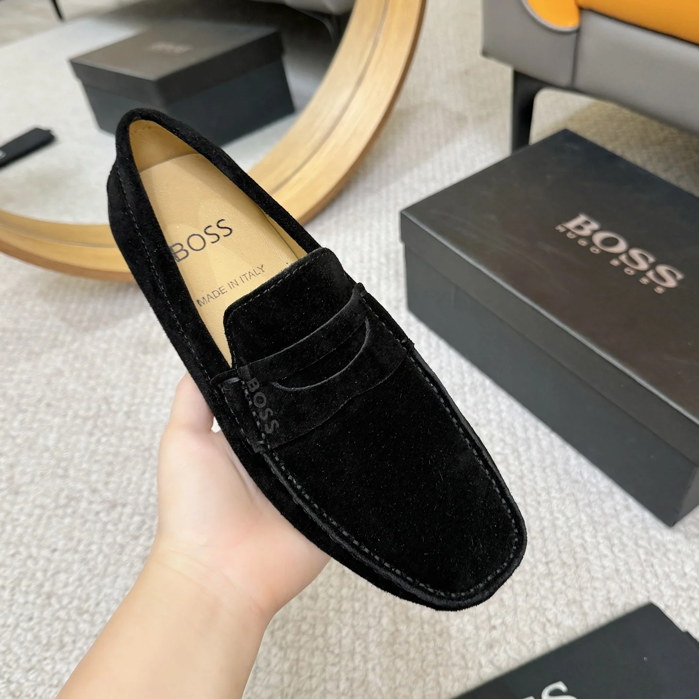 BOSS Loafers Leather Black EU38-46 B00202609110125 - Image 5