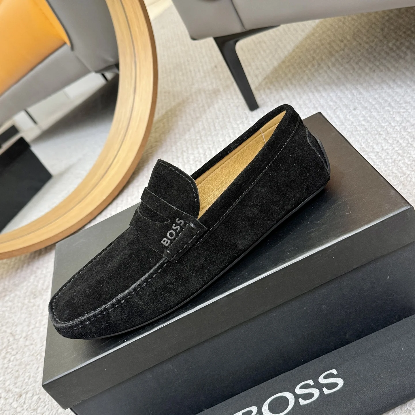 BOSS Loafers Leather Black EU38-46 B00202609110125 - Image 6