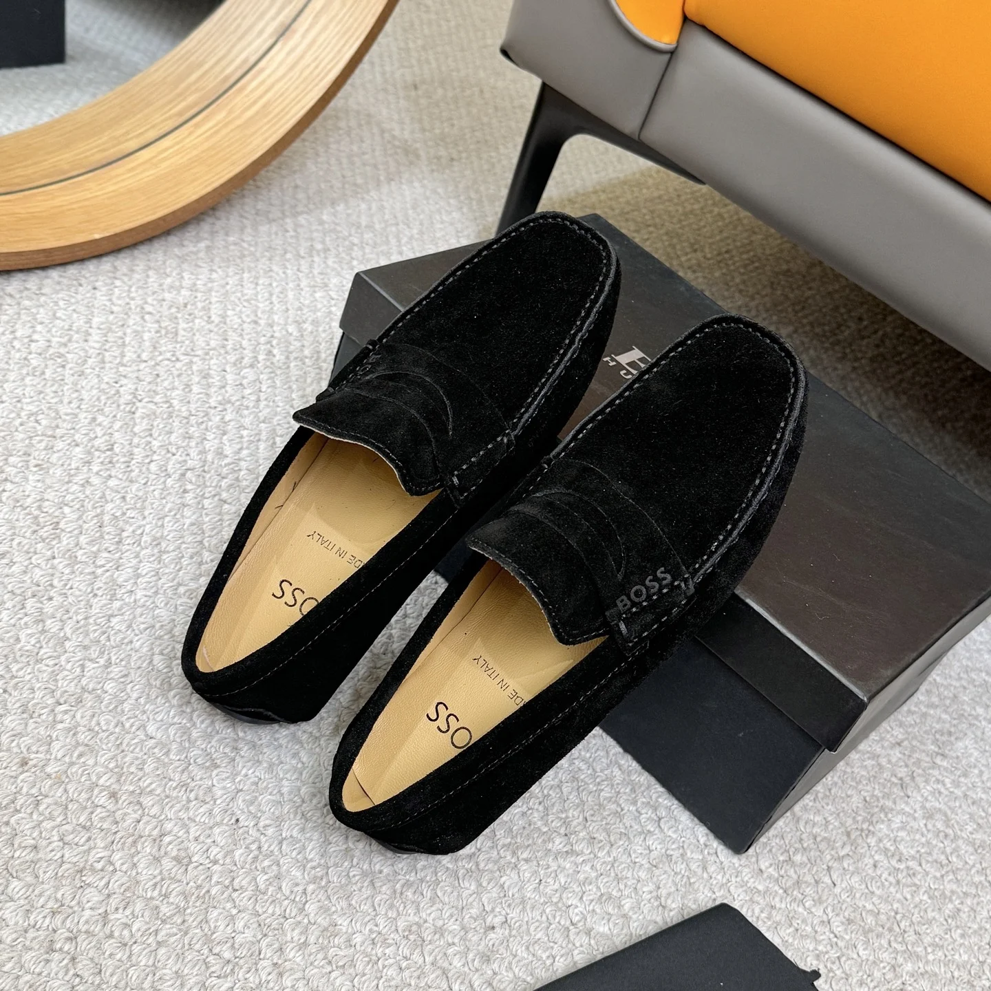 BOSS Loafers Leather Black EU38-46 B00202609110125 - Image 8