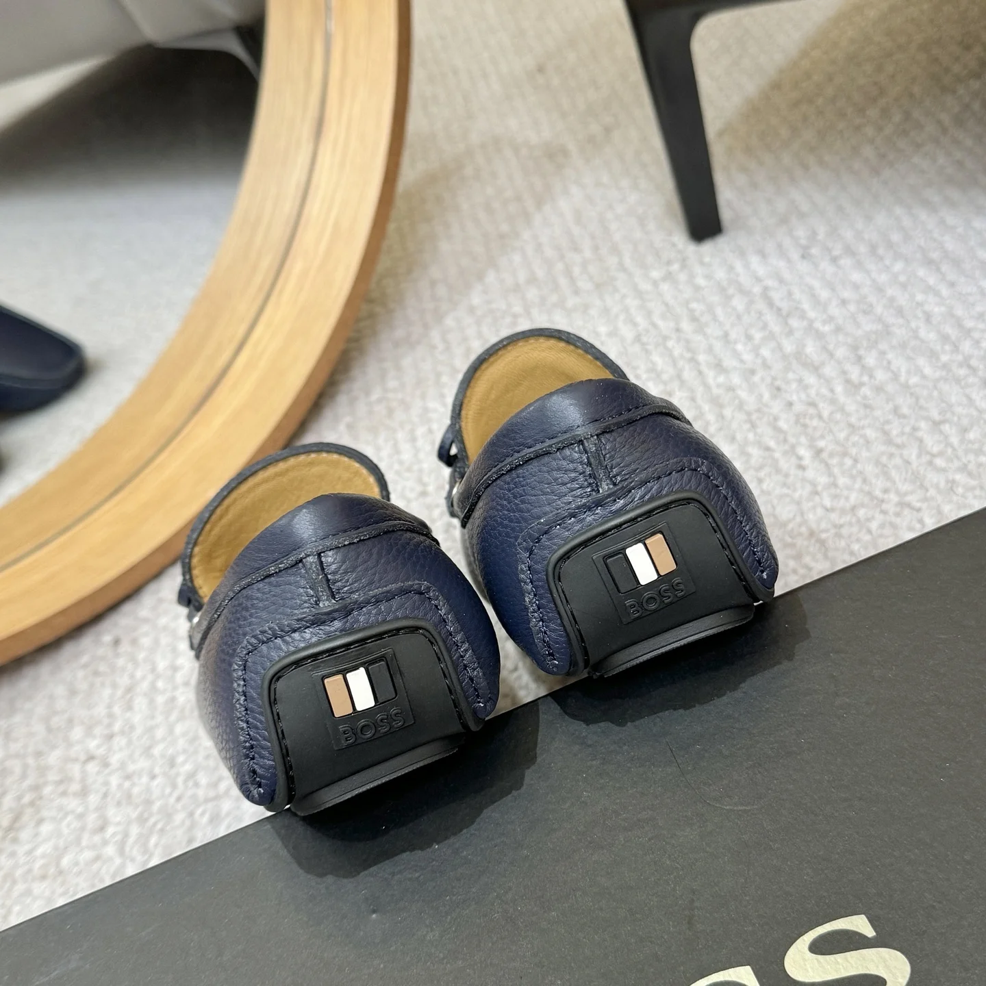 BOSS Loafers Leather Blue EU38-46 B00202609110131 - Image 9