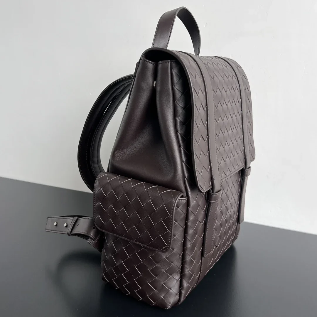 BOTTEGA VENETA Backpacks Bags Woven Calf Leather Brown 39X31X14 A480202609090001 - Image 2